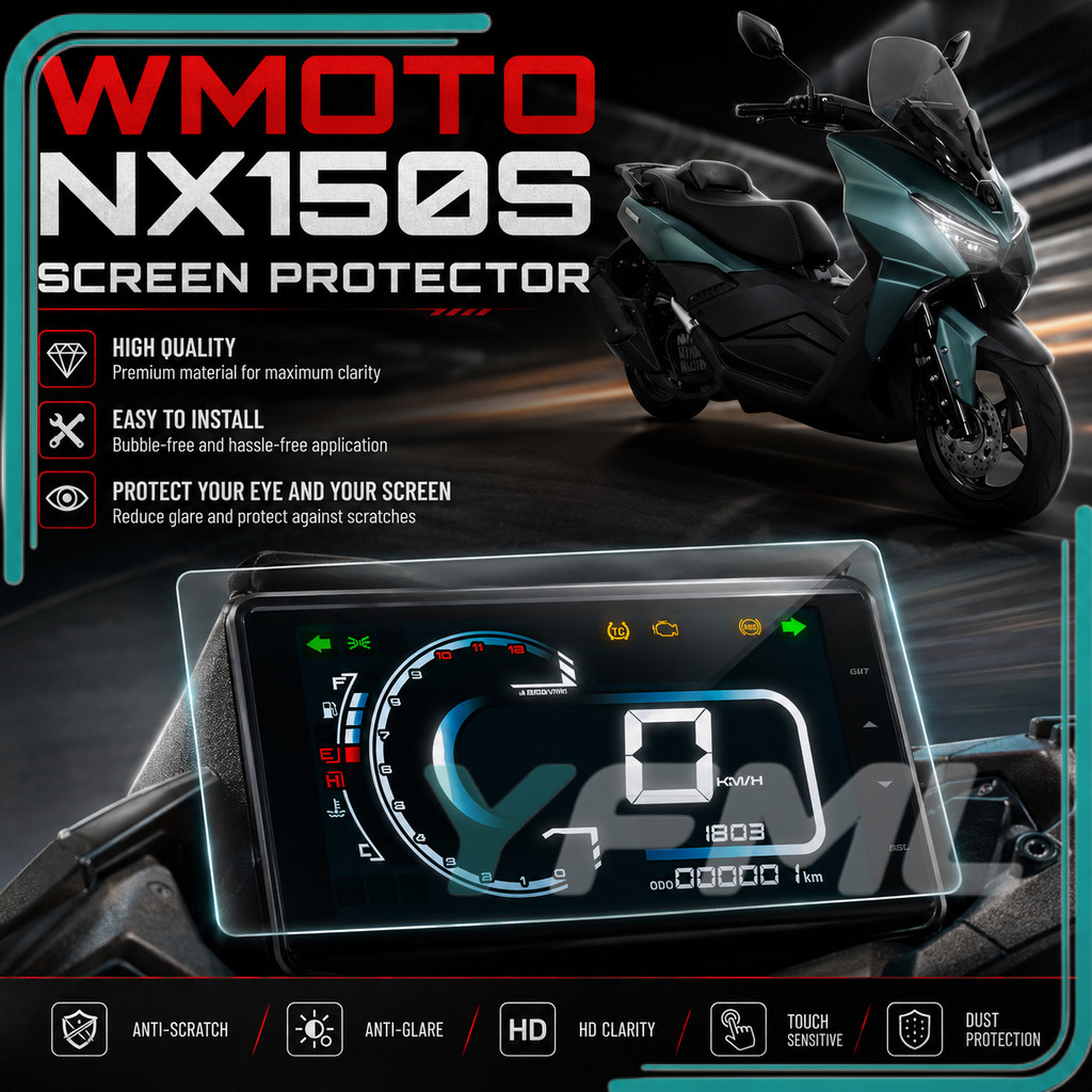 หน้าจอป้องกัน WMOTO NX150S NX 150S NX 150 S หน้าจอเมตร DASH BOARD TINTED อุปกรณ์เสริมอุปกรณ์เสริม