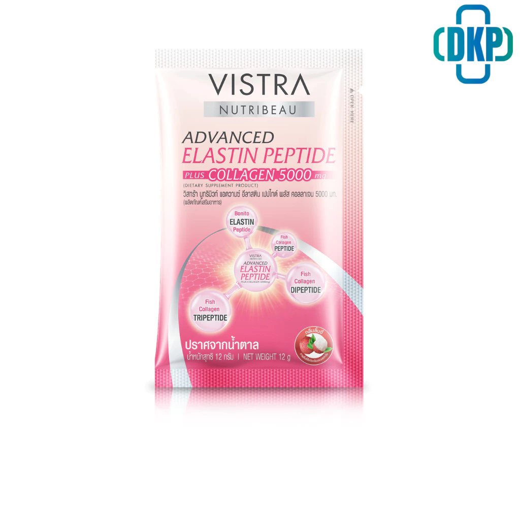 [สินค้าแถม] VISTRA Nutribeau Advanced Elastin Peptide Plus Collagen 5000 mg (1 ซอง) DKP