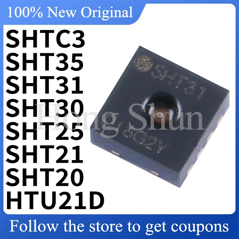 5PCS SHT20 SHT21 SHT25 SHT30 SHT31 SHT35 SHTC3 HTU21D SOP ชิป ic