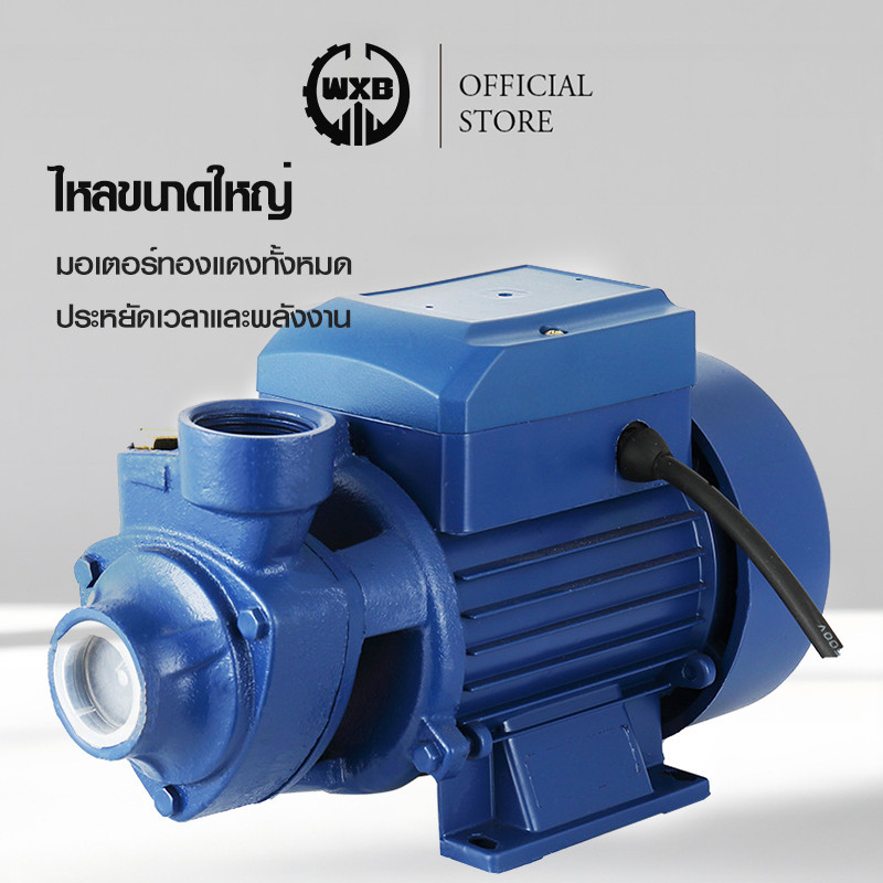 WXB ปั๊มน้ำหอยโข่ง ปั๊มน้ำทรงหน้าหมู ปั้มน้ำแรงดัน ปั้มน้ำ 650W ปั้มน้ำไฟฟ้า บูสเตอร์ปั๊ม ขนาด คอล์ยทองแดงแท้ ทนทาน