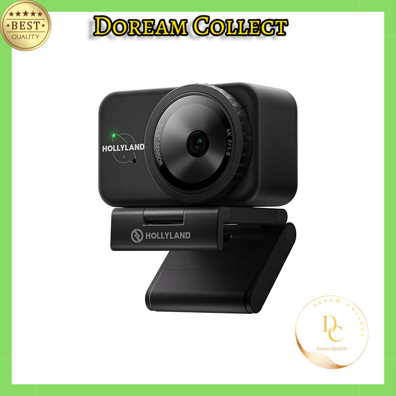 Hollyland Lyra 4K Webcam: 50MP, USB Type-C, All-Directional Microphone, Autofocus, Privacy Protectio