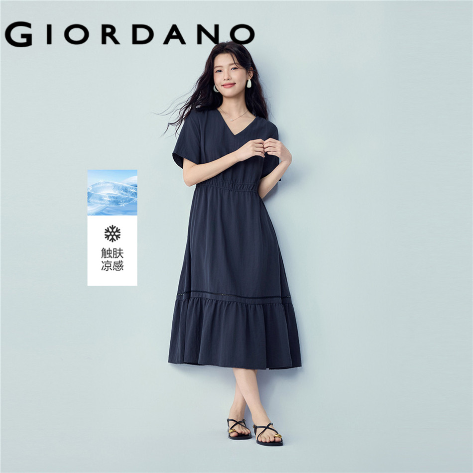 GIORDANO WOMEN Women Dress - Non-Elastic 05466309