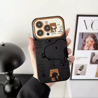 Frosted Matte Soft Case เหมาะสําหรับ iPhone 17 Pro การ์ตูนหลังคาลูกสุนัขกันกระแทกเคสโทรศัพท์ XS 13 ProMax 16 Pro 12 Pro 15 11 Pro Max 7plus 17 Pro Max 14 Pro