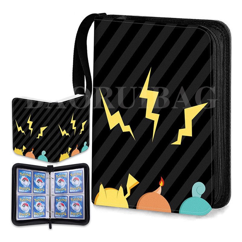 Pokémon Card Book 4 Grid 9 Grid Game Card Book Pack Business Card Book eva Loose-leaf Card Bookผู้ผล