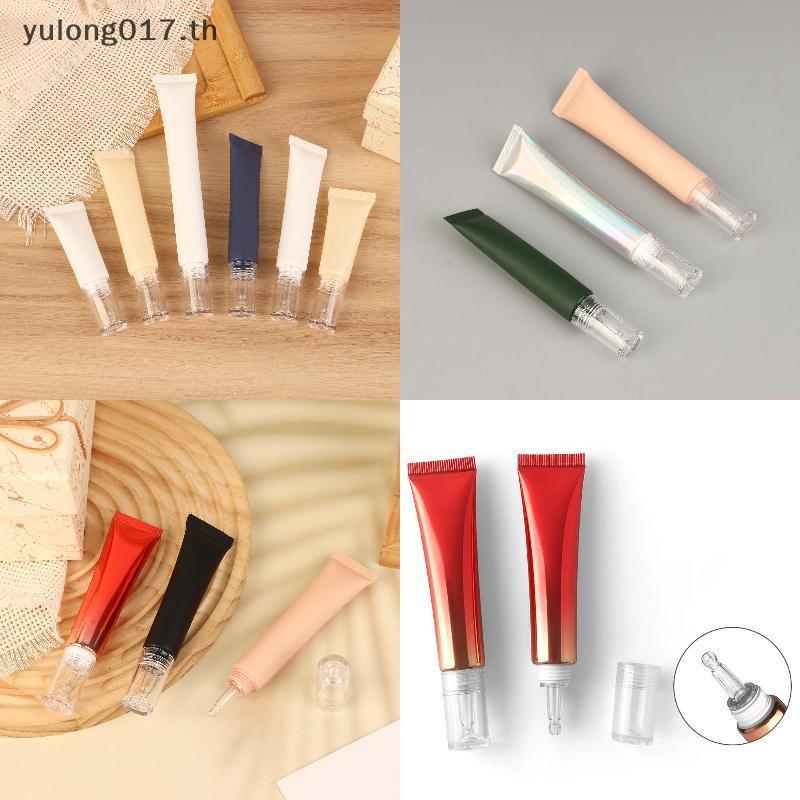 [yulong017] 10/15/30g เครื่องสําอางหลอดนุ่มครีมโลชั่นรองพื้นชนิดน้ําขวดรีฟิลหลอดหยดกรดไฮยาลูโรนิกขวด