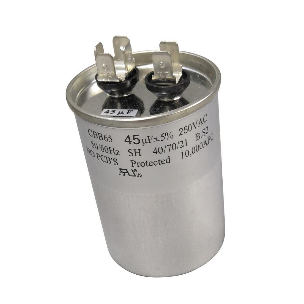 Run Capacitor CBB65 45uF 45MFD 45 uF MFD uF/MFD 250VAC 250V AC 250 VAC SH C.P1/S1 UL Cap