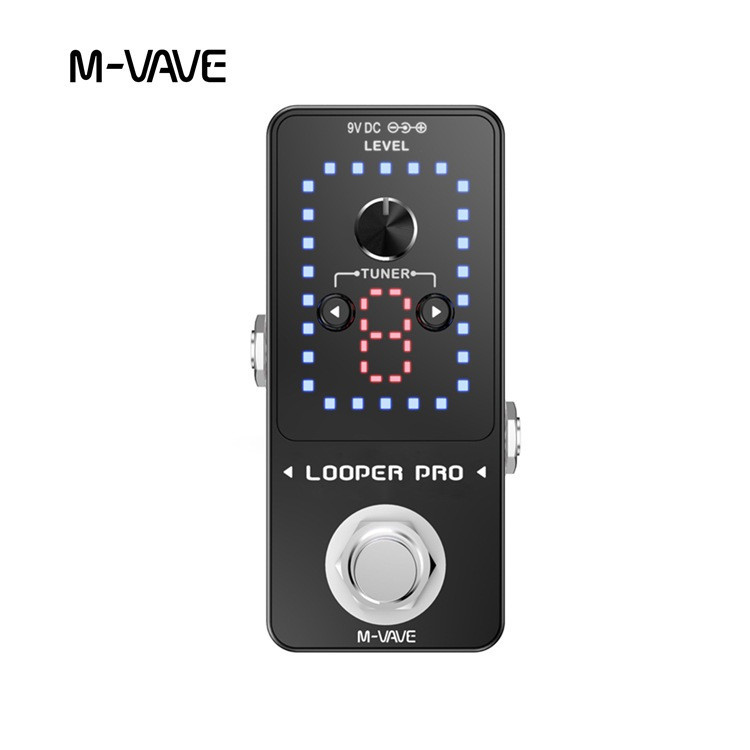 M-VAVE Looper Pro กีตาร์ไฟฟ้าเหยียบ Looper เครื่องมือไฟฟ้า Universal Effect เหยียบกีตาร์ไฟฟ้าอุปกรณ์