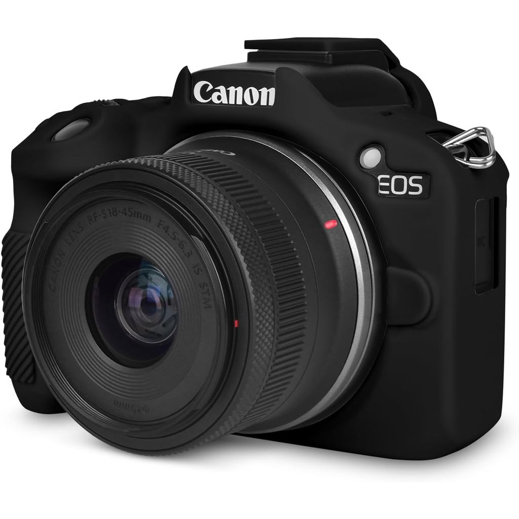 Riebi EOSR50 EOS R50 เคสซิลิโคนอ่อนนุ่มสําหรับ Canon EOS R50 EOSR50 Vlogging Camera, Lightweight EOS