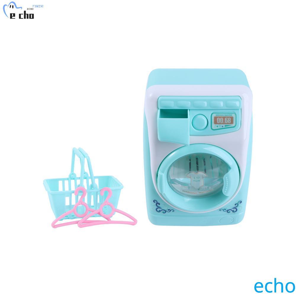 ปิโวต บรรจุน้ําของเล่นเด็กเครื่องใช้ในบ้านแกล้งทําเป็นเล่นของเล่นตะกร้าจําลองแปรงแต่งหน้าเครื่องใช้ในครัวเรือนขนาดเล็กมินิซักผ้าไฟฟ