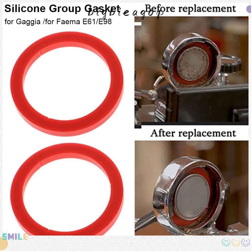 BIGBIEGOP 1 ชิ้นปะเก็นกลุ่มซิลิโคน, Leakproof E61 Group Head Seal Kit, 8.0 มม.O-Ring ปะเก็น Coffeewa