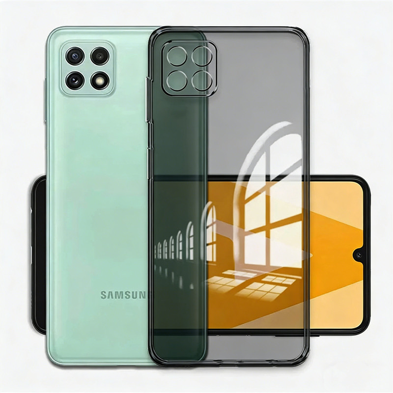 สําหรับ Samsung Galaxy กว้าง 5 6.6 นิ้ว SM-E426S SM-A226L นุ่มโปร่งแสงซิลิโคนสีดํายืดหยุ่นกันกระแทก 