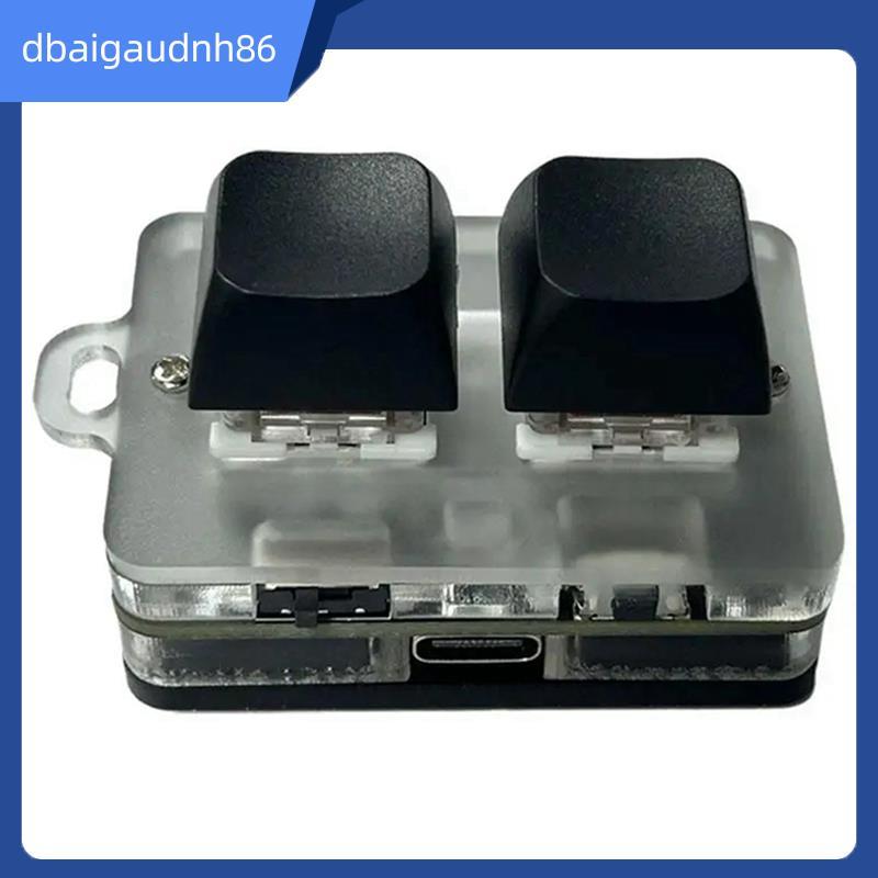 READY STOCK2 คีย์คีย์บอร์ดไร้สาย Macropad ปุ่มกดสําหรับเล่นเกมพร้อมไฟ RGB Hot-Swappable Copy Paste ไ