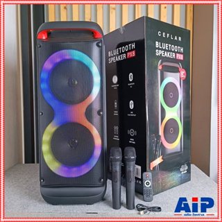 CEFLAR PX8 ลำโพง PARTY BOX ไมค์ลอย2ตัว ลำโพงเคลื่อนที่ ลำโพง…