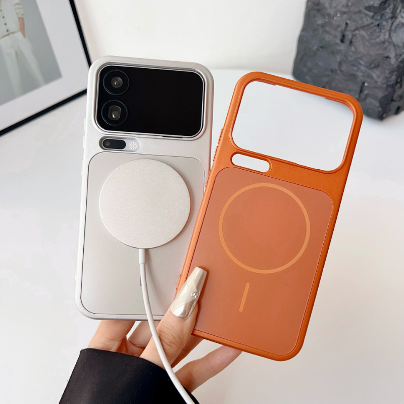 แฟชั่น Simple เกรดแม่เหล็ก Matting เคสโทรศัพท์สําหรับ Xiaomi 17 Pro Max 17Promax 15 14Pro การชาร์จแบบไร้สายฝาหลัง Anti-drop Shell