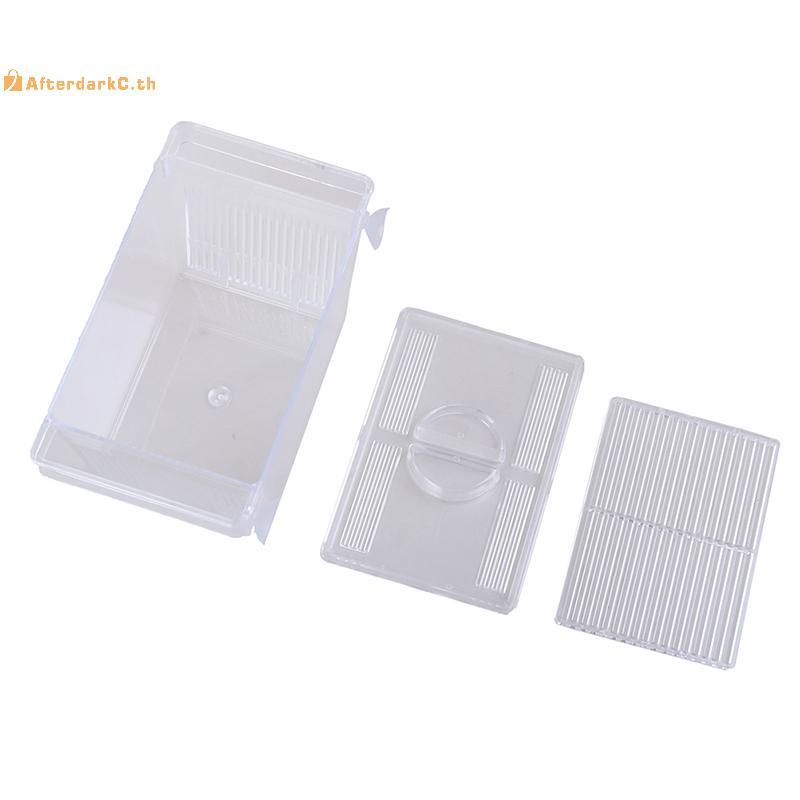AT Aquarium Fish Tank Guppy Double Breeding Breeder Rearing Trap Box Hatchery A