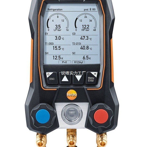 Testo550S/549/552i ฟลูออไรด์เมตรเครื่องปรับอากาศสารทําความเย็น Liquid Meter สารทําความเย็นเมตรรถดิจิ