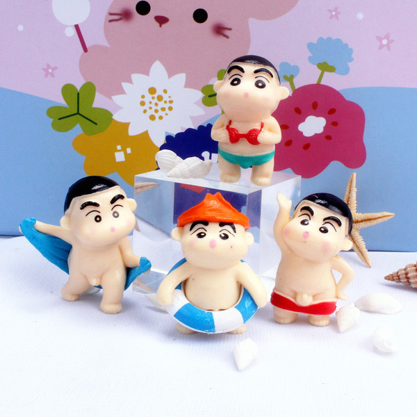 เสื้อคอเต่าแขนยาว ฮีทเทค Solid PVC Crayon Shin-Chan เครื่องประดับ Micro ภูมิทัศน์ Scenario ตกแต่งเบเ
