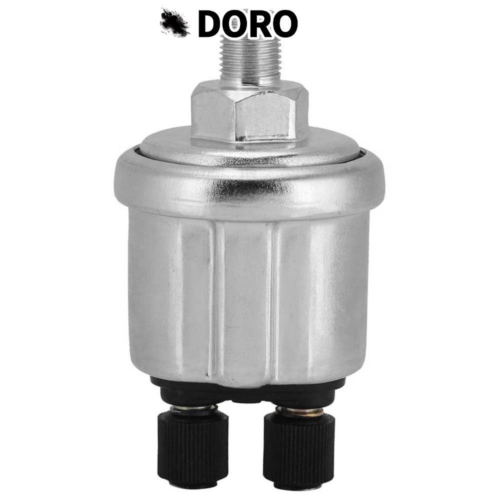 DORO ความดัน Sender, 1/8 NPTF Bright Thread Oil Pressure Sensor, Universal 0-10 Bar Gauge Pressure S