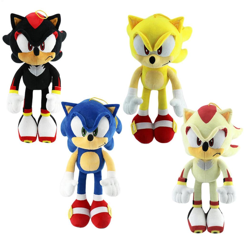 Sonic the Hedgehog Plushies 30 ซม.Sonic Shadow และ Tails ตุ๊กตาตุ๊กตาคริสต์มาสวันเกิดสําหรับแฟนๆ fes