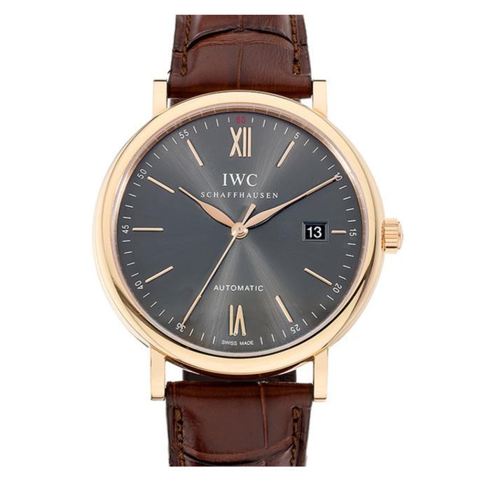 IWC IWC IWC Botao Fino Series 18k Rose Gold Watch นาฬิกาผู้ชาย IW356511นาฬิกาข้อมือ
