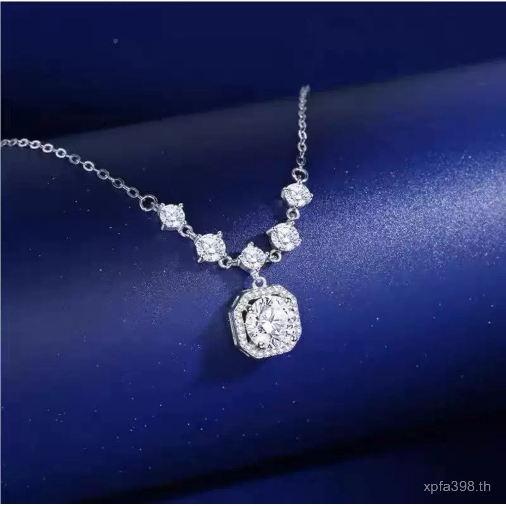 S999 Dark Niche สร้อยคอแฟชั่นเพชรหรูหราหญิงเงินสเตอร์ลิง Xu ขายร้อนหญิงประณีตหัวใจ Cross-Border ins 