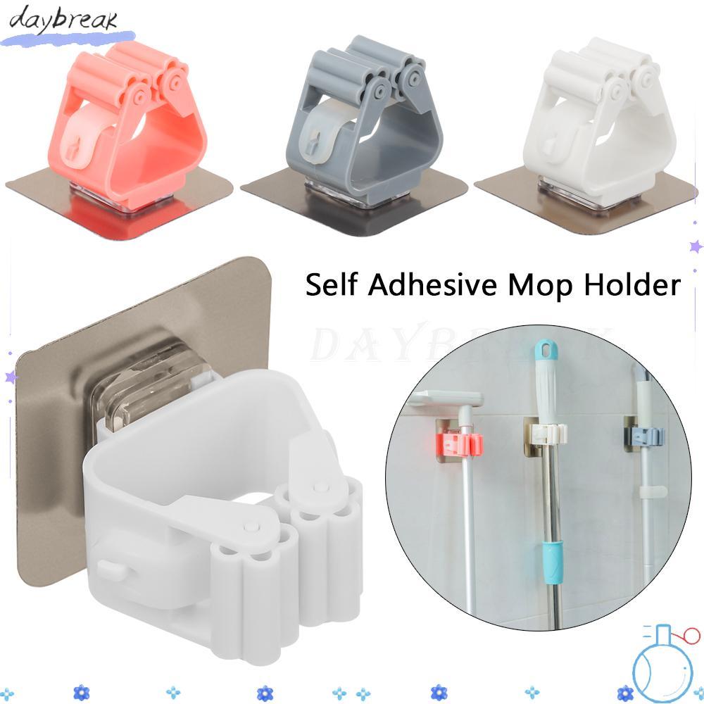 DAYBREAK Mop Holder Organizer Self Adhesive Home Broom Hanger