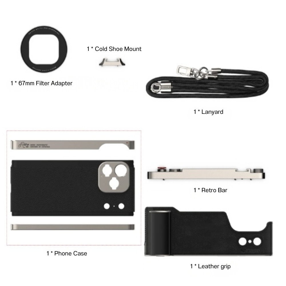 Fotorgear Retro Photography Kit เคสมือถือ อุปกรณ์ถ่ายภาพ สไตล์เรโทร สำหรับ iPh*ne 17 Pro/ProMax - รูปที่ 7