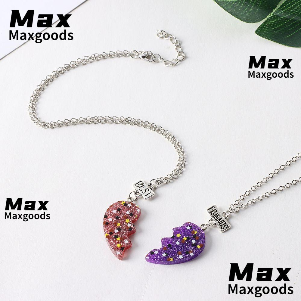 MAXG BFF สร้อยคออินเทรนด์สําหรับผู้หญิงผู้ชายแฟชั่นสร้อยคอมิตรภาพของขวัญ