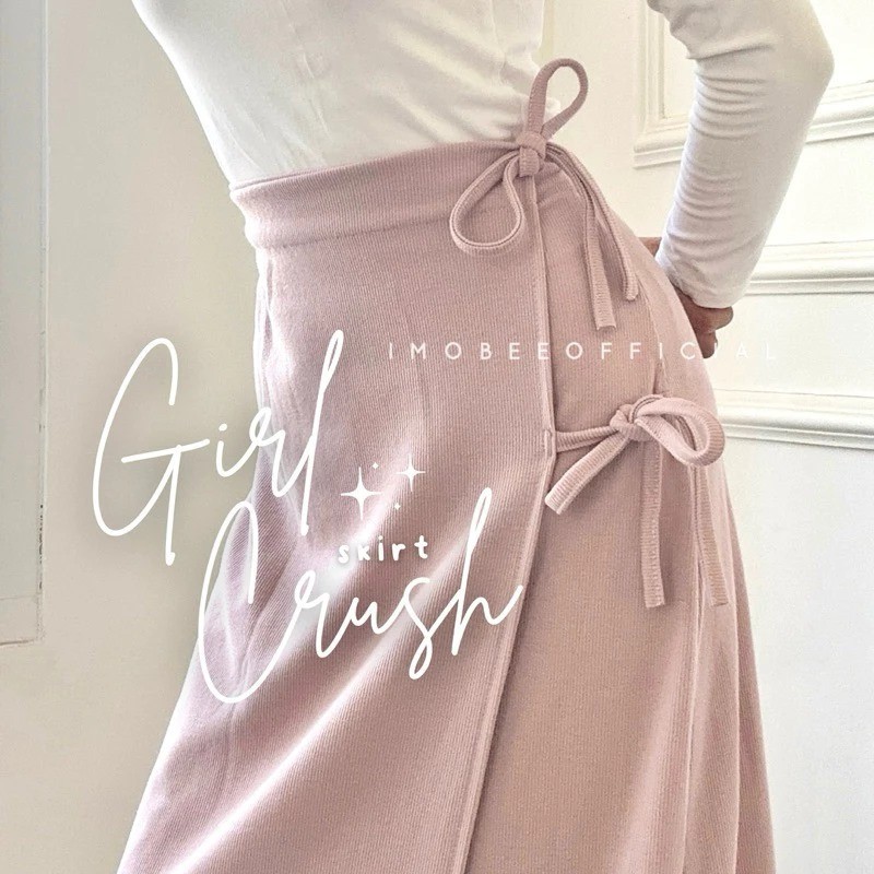 กระโปรง Crush Coquette / กระโปรง CRUSH พร้อมเนคไทด้านข้าง