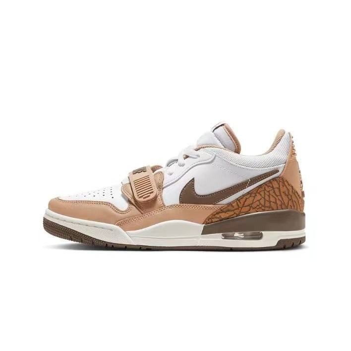 สิทธิพิเศษ Air Jordan Mens Legacy 312 Low Shoes - White Brown Original AH2Q