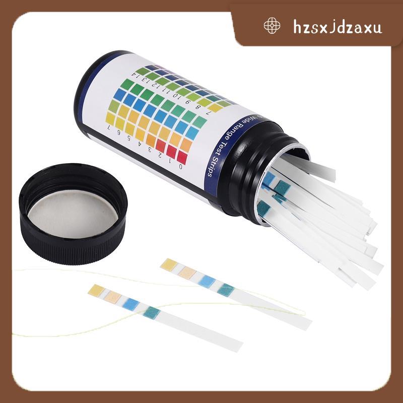 hzsxjdzaxuSoil PH Test Strips 100 Strips Soil Tester 0-14 PH Soil Test, แถบทดสอบ PH, เครื่องทดสอบพืช