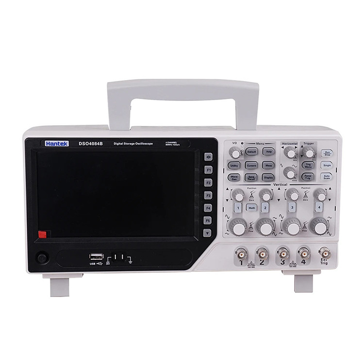 ใหม่แท้ Hantek DSO4084B Digital Storage Oscilloscope 4CH 80MHz Bandwidth 1GS/s ตัวอย่าง Rate ความไวส