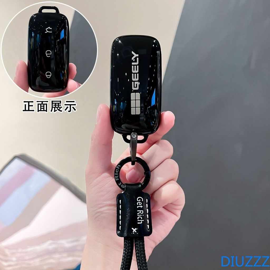 สําหรับ Geely Galaxy L7 Keycase 24 L6 MAX 1.5T Plus AIR PRO Galaxy L7max E8 E5 สีดํา Soft TPU Key Ca