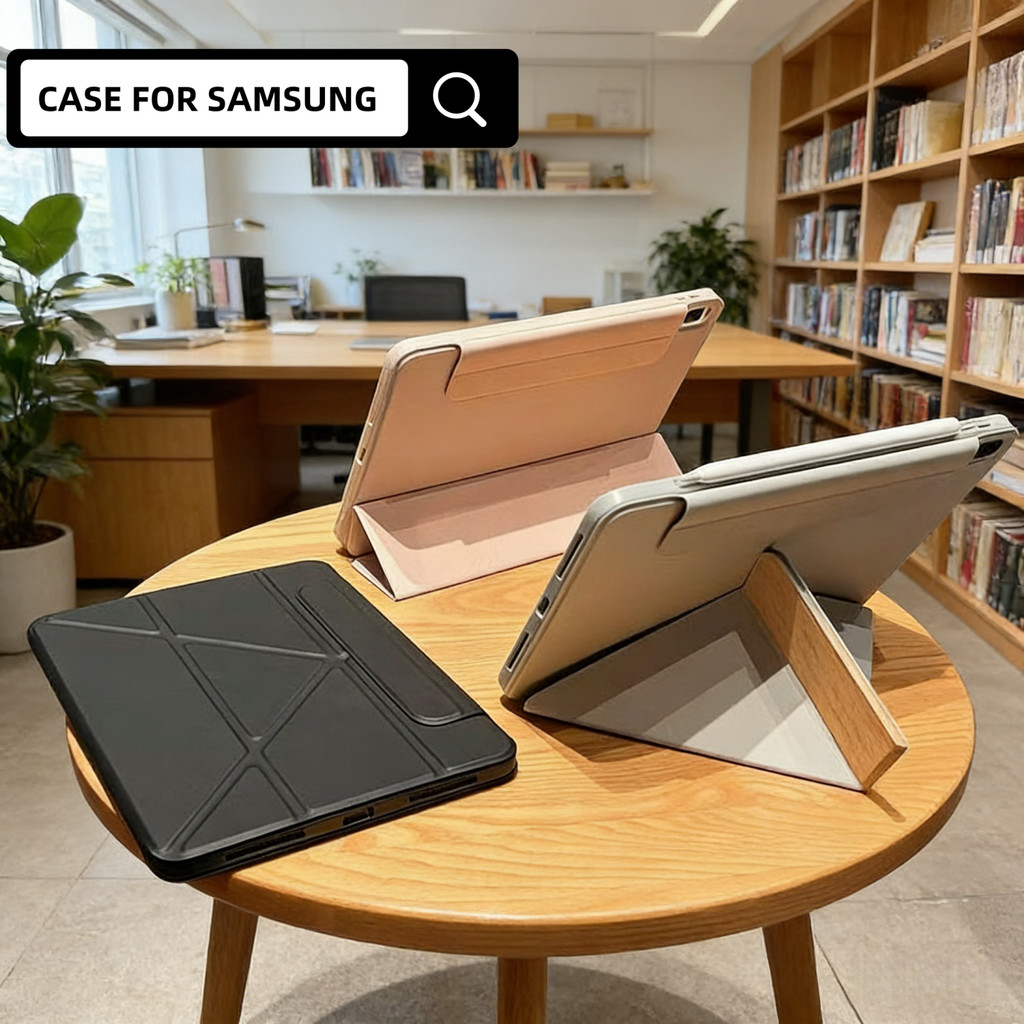 เคสป้องกันฝาพับปิดแม่เหล็กแกน Y สำหรับ Galaxy Tab S10 FE S9 FE 10.9 S6 Lite นิ้ว A8 A9+ กันกระแทกและทนต่อการตก
