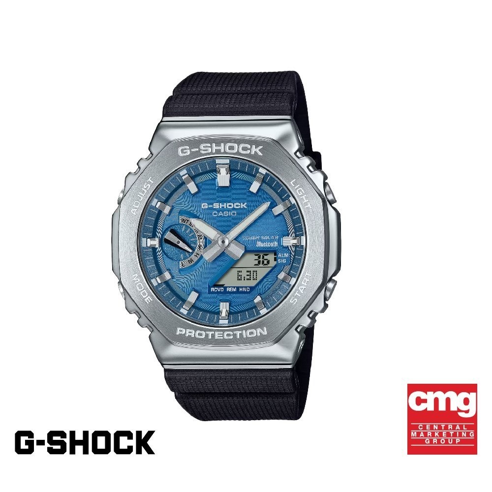 CASIO นาฬิกาข้อมือผู้ชาย G-SHOCK รุ่น GBM-2100A-2BDR สายเรซิ่น สีน้ำเงิน