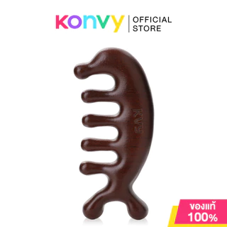 KVY Wooden Scalp Massage Comb #Dolphin Shaped เควีวาย หวีไม้นวดศีรษะ ทรงปลาโลมา.