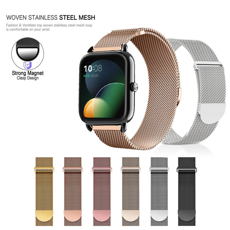 สายสแตนเลส Breathable Milanese Band สําหรับ Haylou LS02 / RS4 Plus / Solar LS05 / RT LS05S / RS3 LS0