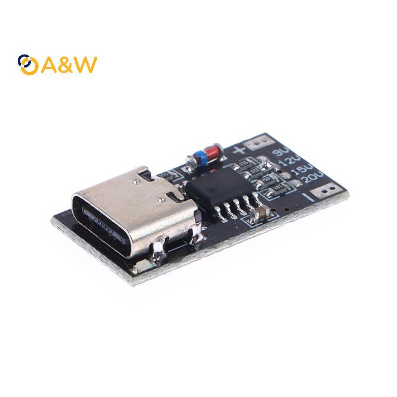 A&W Type-C PD2.0 PD3.0 9V 12V 15V 20V Fast Charge Trigger Polling Detector USB Boost แหล่งจ่ายไฟเปลี