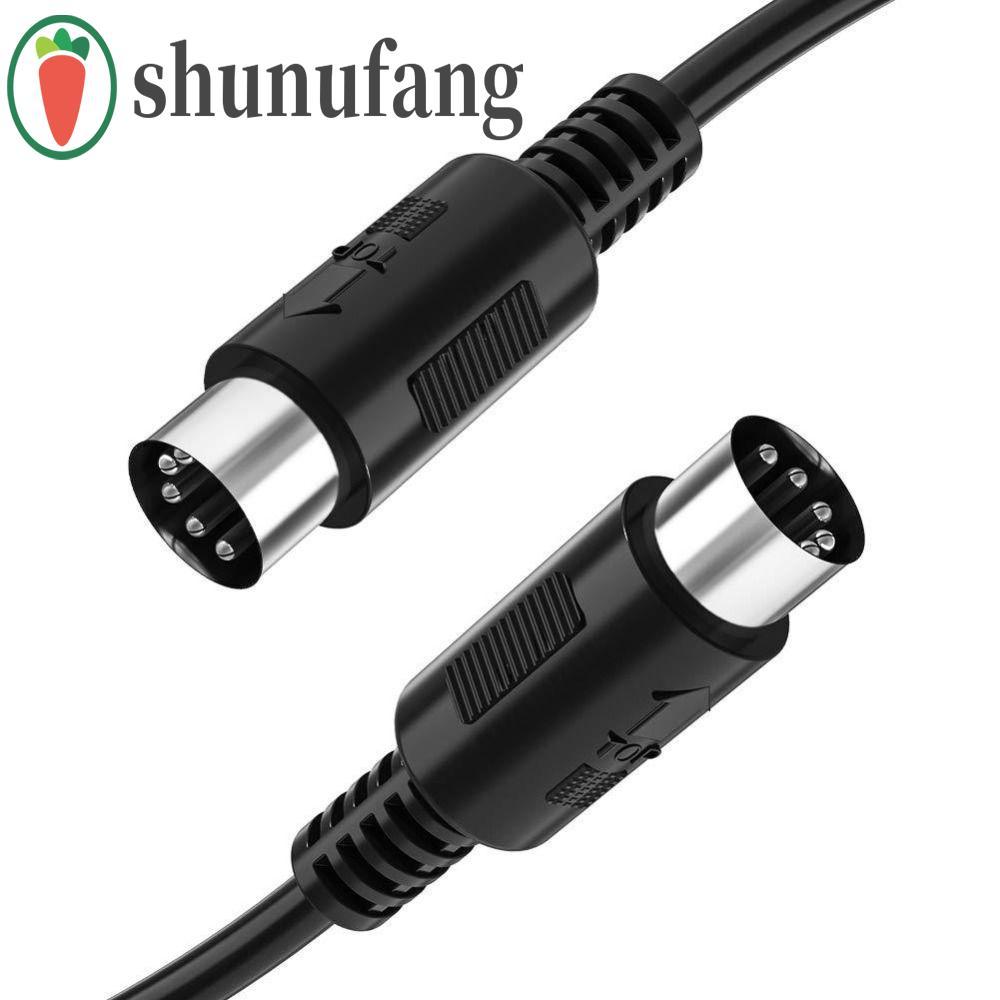 สาย UNUF MIDI, ทองแดง 5-Pin DIN Plug MIDI สายต่อ, สีดําชายชายหลายความยาวเกียร์เพลงสายไฟ MIDI คีย์บอร