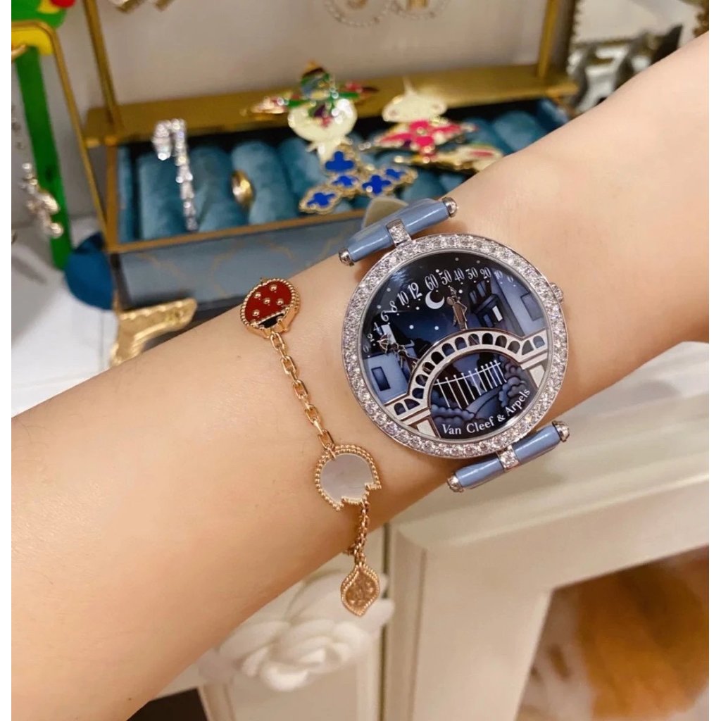 VCA VCA Lucky spring Series New Ladybug Five Flower Bracelet