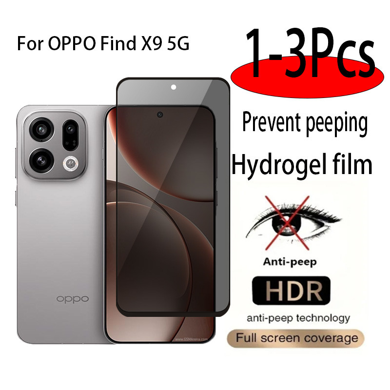 OPPO Find X9 X9Pro X9s X9sPro X Pro s 4G 5G 2026 1-3PCSความเป็นส่วนตัวAnti Peepป้องกันหน้าจอกระจกนิรภัยคลุมทั้งหมดฟิล์มด้านหน้าUltra Slimใส