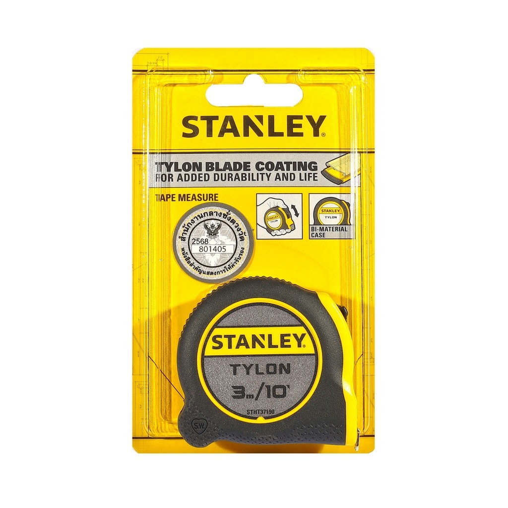 ตลับเมตร STANLEY TYLON 3 เมตร รุ่น 30-686N ของแท้ มีใบรับรองจากสำนักงานชั่งตวงวัด bonus