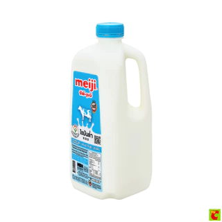 ซีพี-เมจิ นมพาสเจอร์ไรส์ น้ำนมโคแท้ 100% สูตรไขมันต่ำ 2,000 มล.