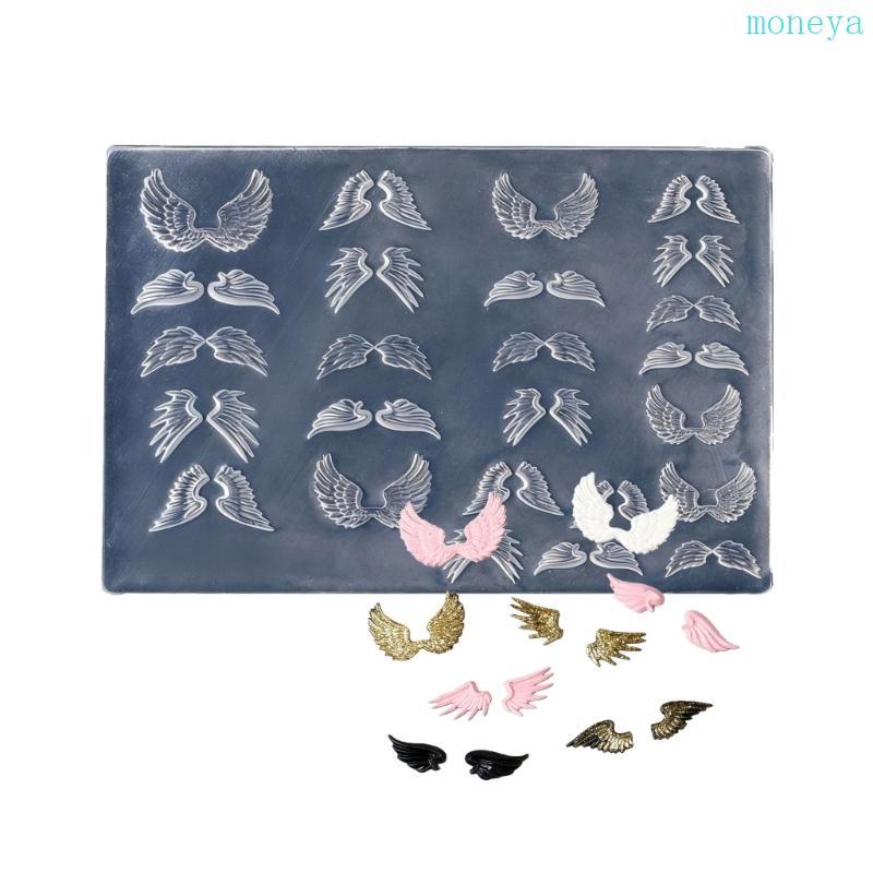 Mya Professional เล็บ Art Molds Wing Shape อุปกรณ์เสริมขนาดเล็กแม่พิมพ์เล็บแม่พิมพ์ตกแต่งสําหรับ Salon ตกแต่งเล็บ