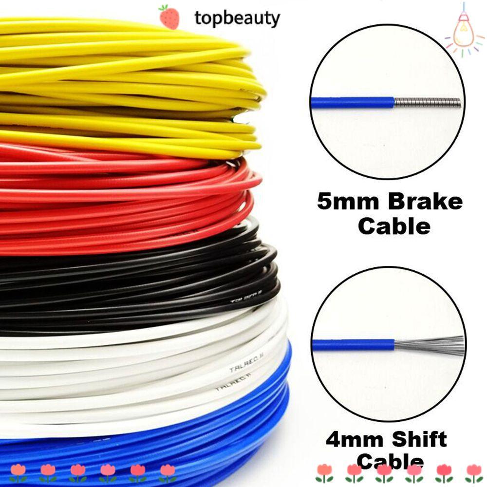 Topbeauty 1/2/ Shift Cable Wire 4mm/5mm Line Pipe MTB Road Derailleur Cable