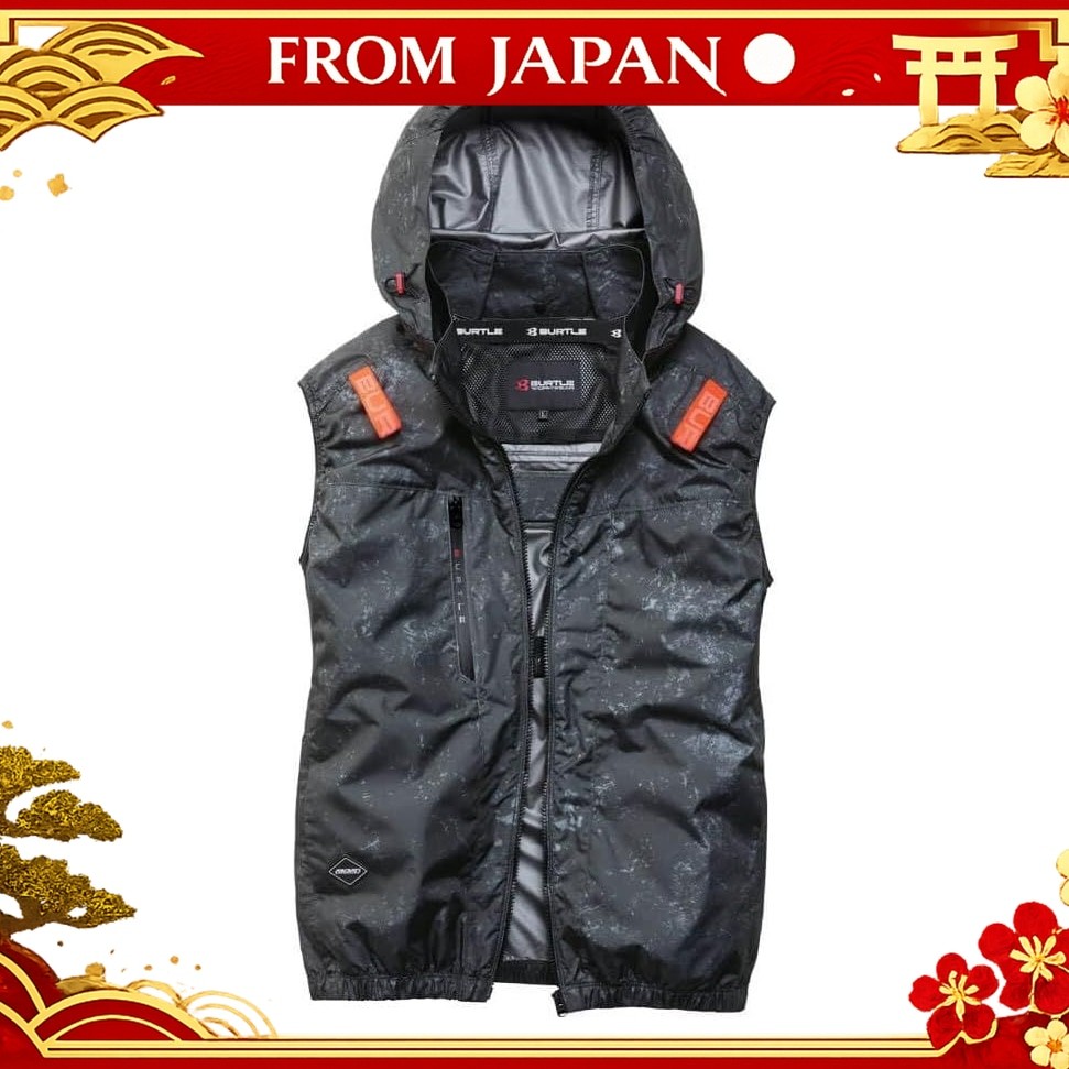 BURTLE Aircraft Vest Blouson (No Fan) AC2094 Side Back AIRCRAFT nmshop