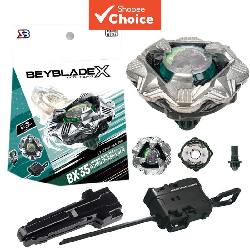 Bey X BX 35 01 Black Shell Bey Xtreme พร้อม Launcher Led Grip ชุดสําหรับ Bey Burst ของเล่นเด็กเด็กวันเกิด