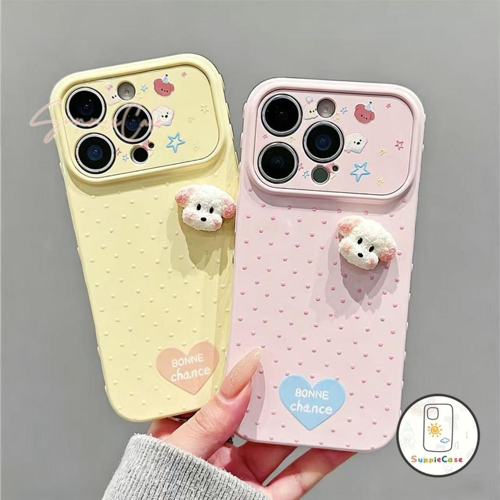 เหมาะสำหรับ VIVO Y91C Y02 Y02T Y02A Y15A Y01 Y16 Y16s Y18s Y28sY19s Pro ลายจุดสีเดียว หัวใจสาวใส ตุ๊