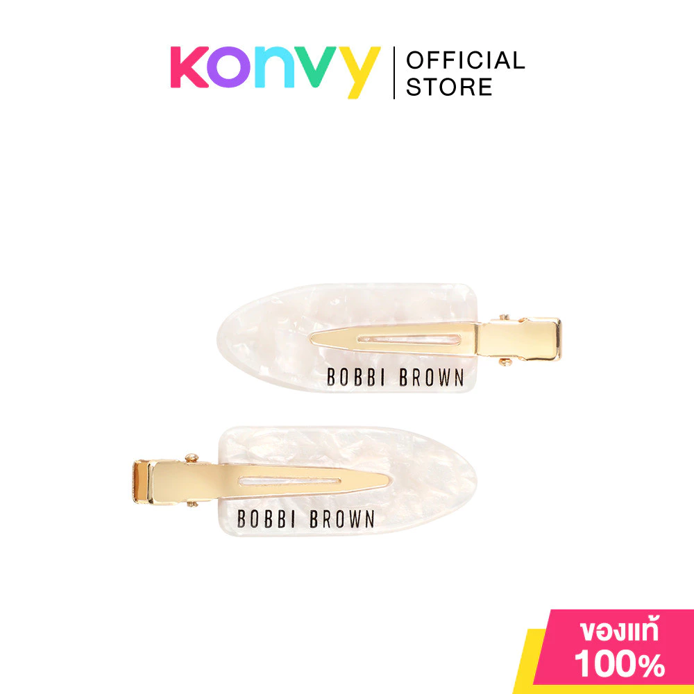 Bobbi Brown Mini Hair Clip #White Marble บ็อบบี้ บราวน์ กิ๊บติดผมลายหินอ่อนสีขาว.