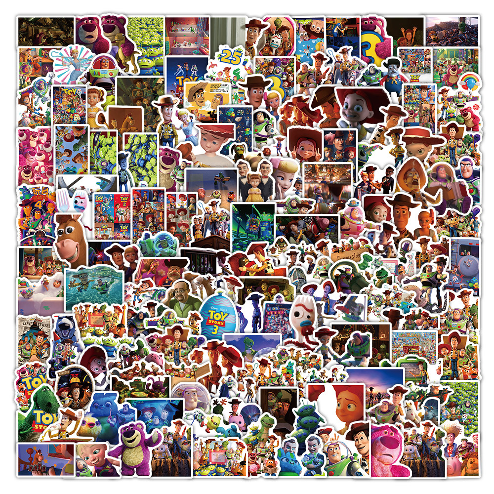 102 ชิ้น Toy Story สติกเกอร์ภาพยนตร์เคลื่อนไหวกันน้ําอินเทรนด์ Decor Decals